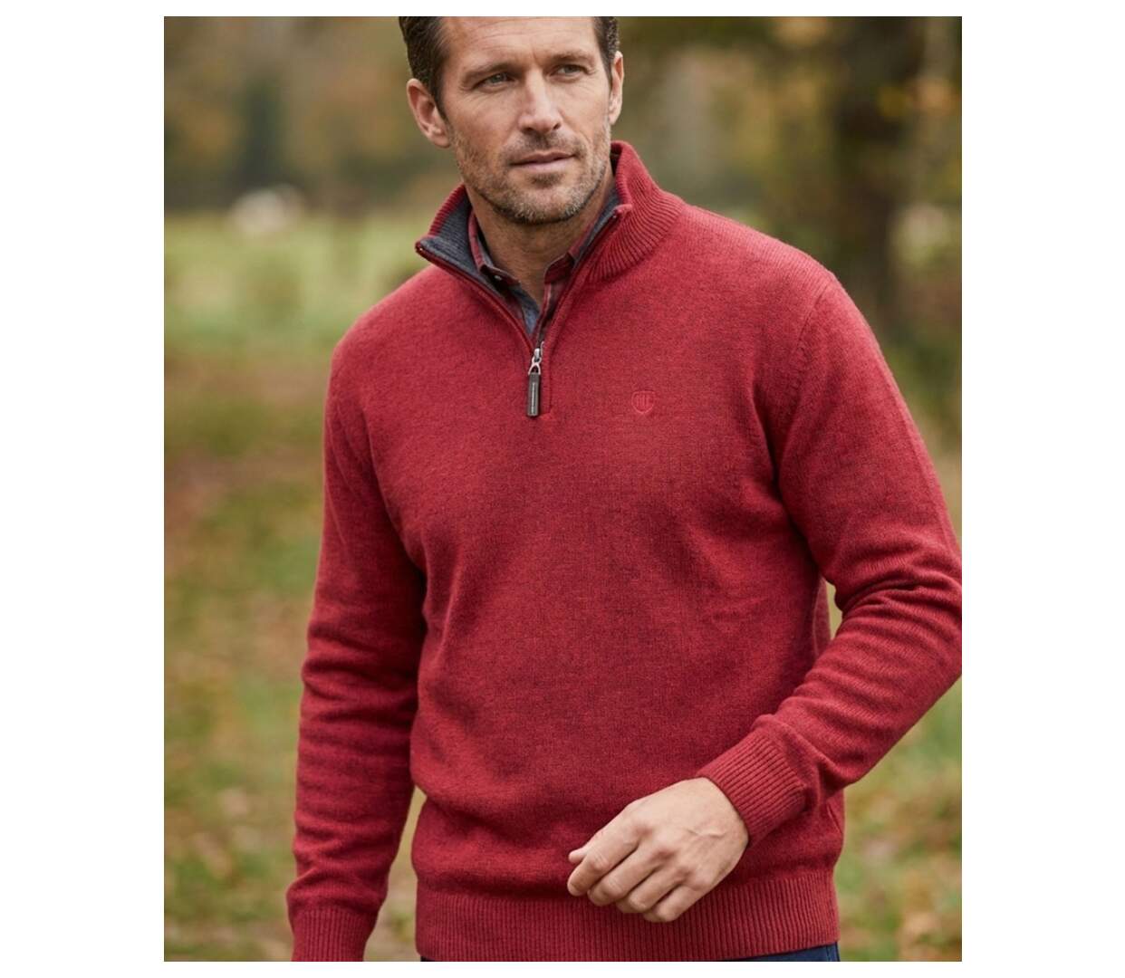 Pull camionneur col montant zippé avec laine PYLONE2-1