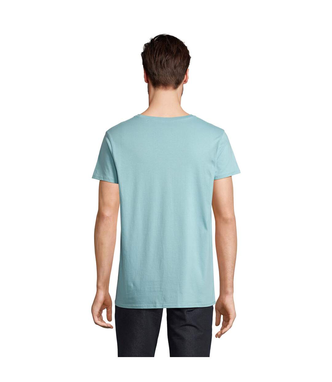 T-shirt Crusader Homme Turquoise SOLS-3