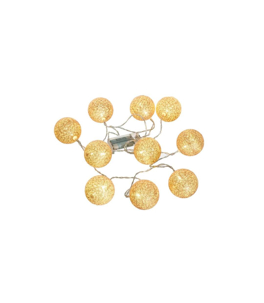 Guirlande LED Glitter 10 Boules 164cm Rose-2