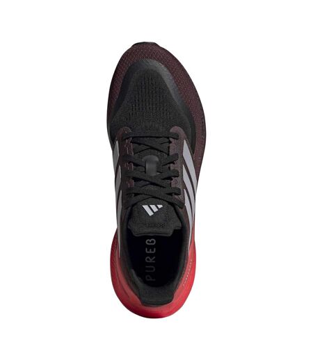 Mens Pureboost 5 Cushioned Running Trainers Red Adidas