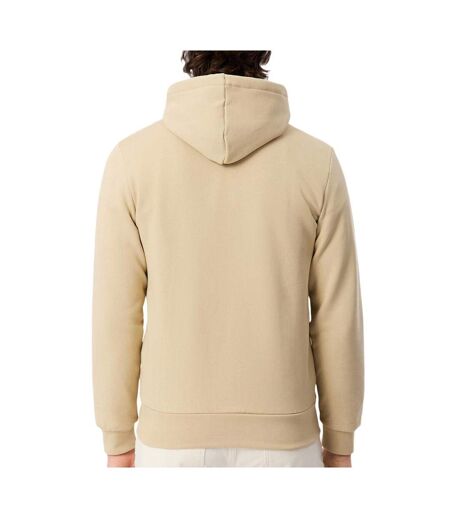 Sweat zippé beige homme lacoste zipped