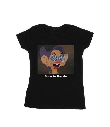 Disney - T-shirt DOPEY BORN TO DAZZLE - Femme (Noir) - UTBI16366