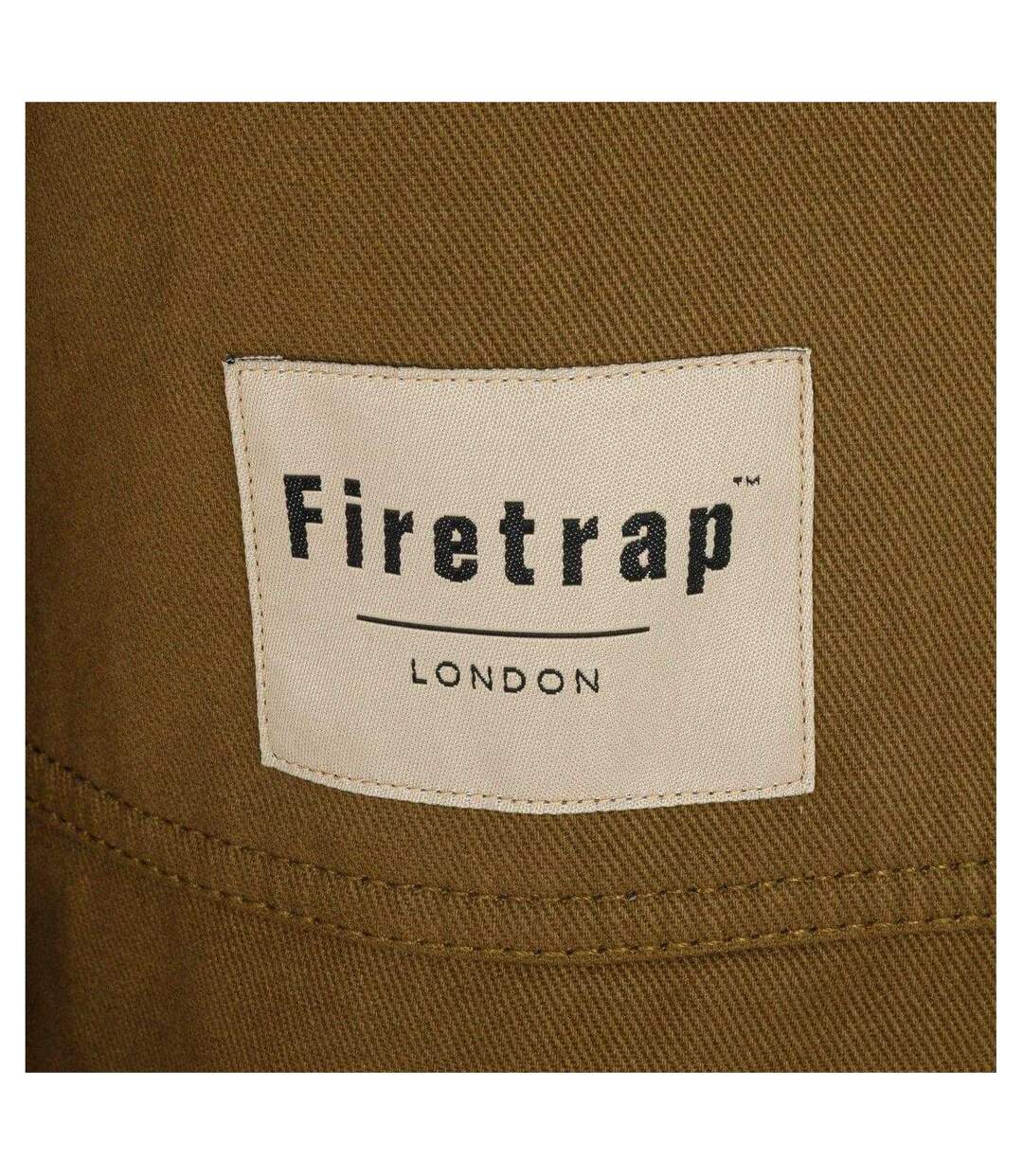 Chemise Manches Longues Motif/style Logo Homme Vert Kaki Firetrap-4