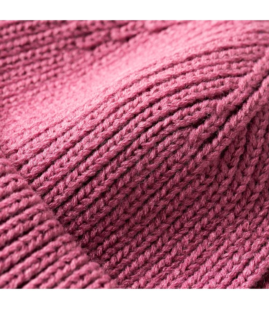 Unisex Adult Connora Fisherman Christian Lacroix Knitted Beanie Violet Regatta-3
