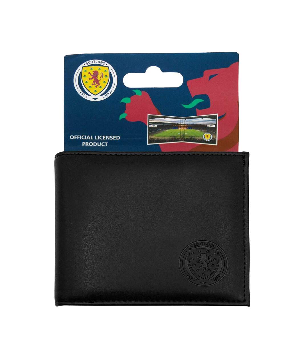 Stadium Faux Leather Football Wallet One Size Black Multicoloured Scottish FA-3