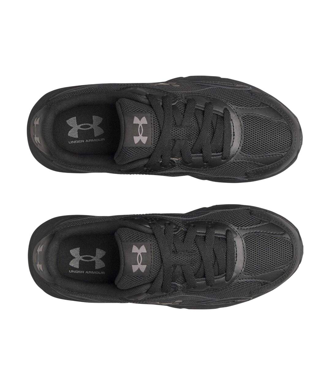 Womens/ladies Tech Trainers Triple Black Under Armour-3