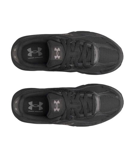 Womens/ladies Tech Trainers Triple Black Under Armour