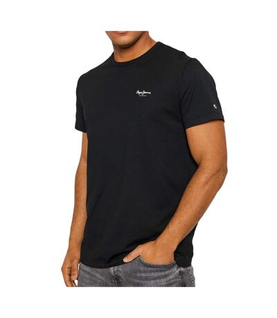 T-shirt Noir Homme Pepe Jeans Original Basic