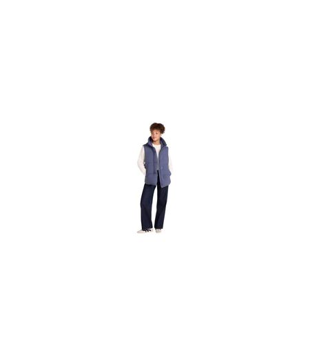 Womens/ladies Oslo Padded Gilet Blue Animal