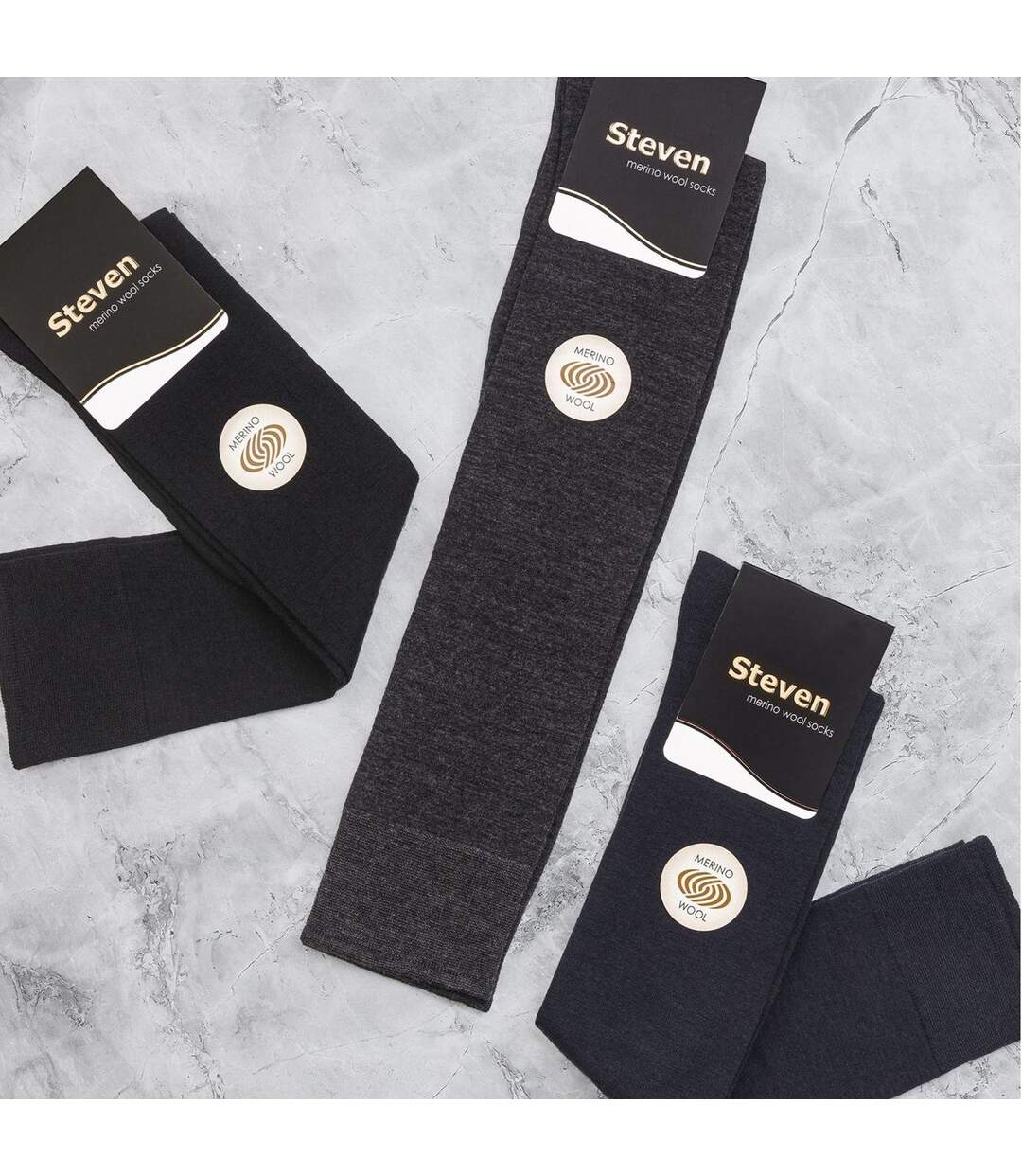 1 Pack Mens Knee High Long Merino Wool Socks for Winter-3