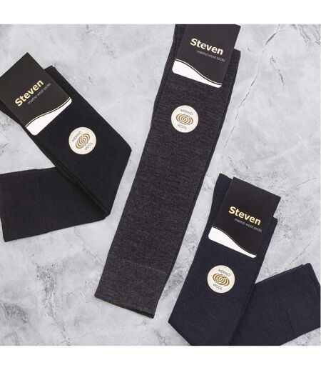 1 Pack Mens Knee High Long Merino Wool Socks for Winter