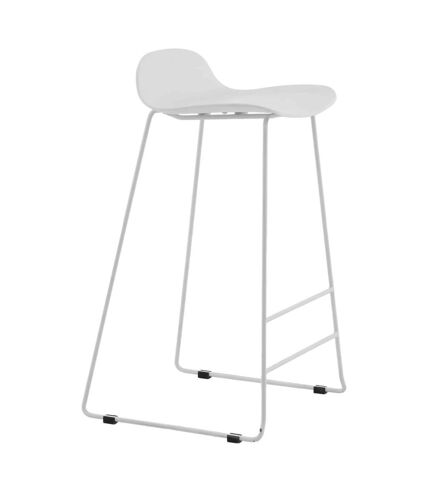 Tabouret de bar en acier et plastique Wave (Lot de 2)