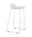 Tabouret de bar en acier et plastique Wave (Lot de 2)