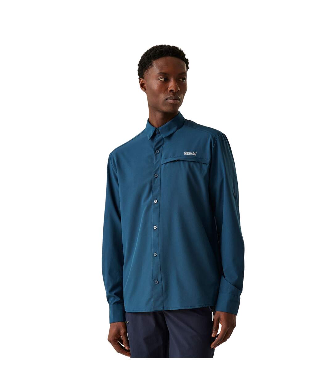 Chemise Manches Longues Homme Denim Sombre Regatta-1