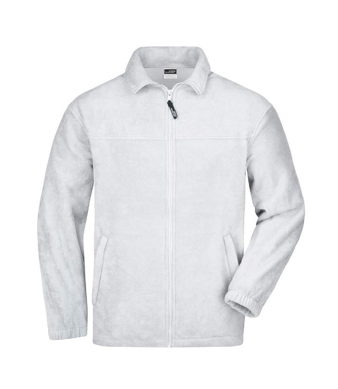 Veste polaire zippée homme - JN044 - blanc