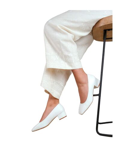 Escarpins Larges Seattle Femme Blanc Where´s That From