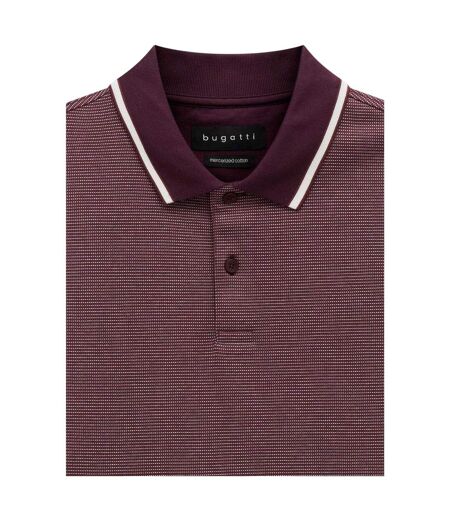 Mens Polo Shirt Blackberry Bugatti