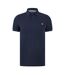 Mens Barnum Short-sleeved Polo Shirt Navy Weekend Offender-1