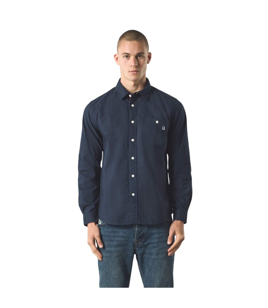 Chemise À Boutons Motif/style Doublure À Motif Cachemire Homme Bleu Marine Pretty Green-4