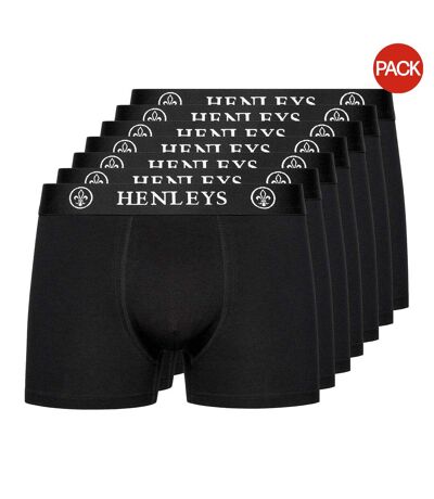 Pack of 7  Mens mcblacken boxer shorts  black Henleys