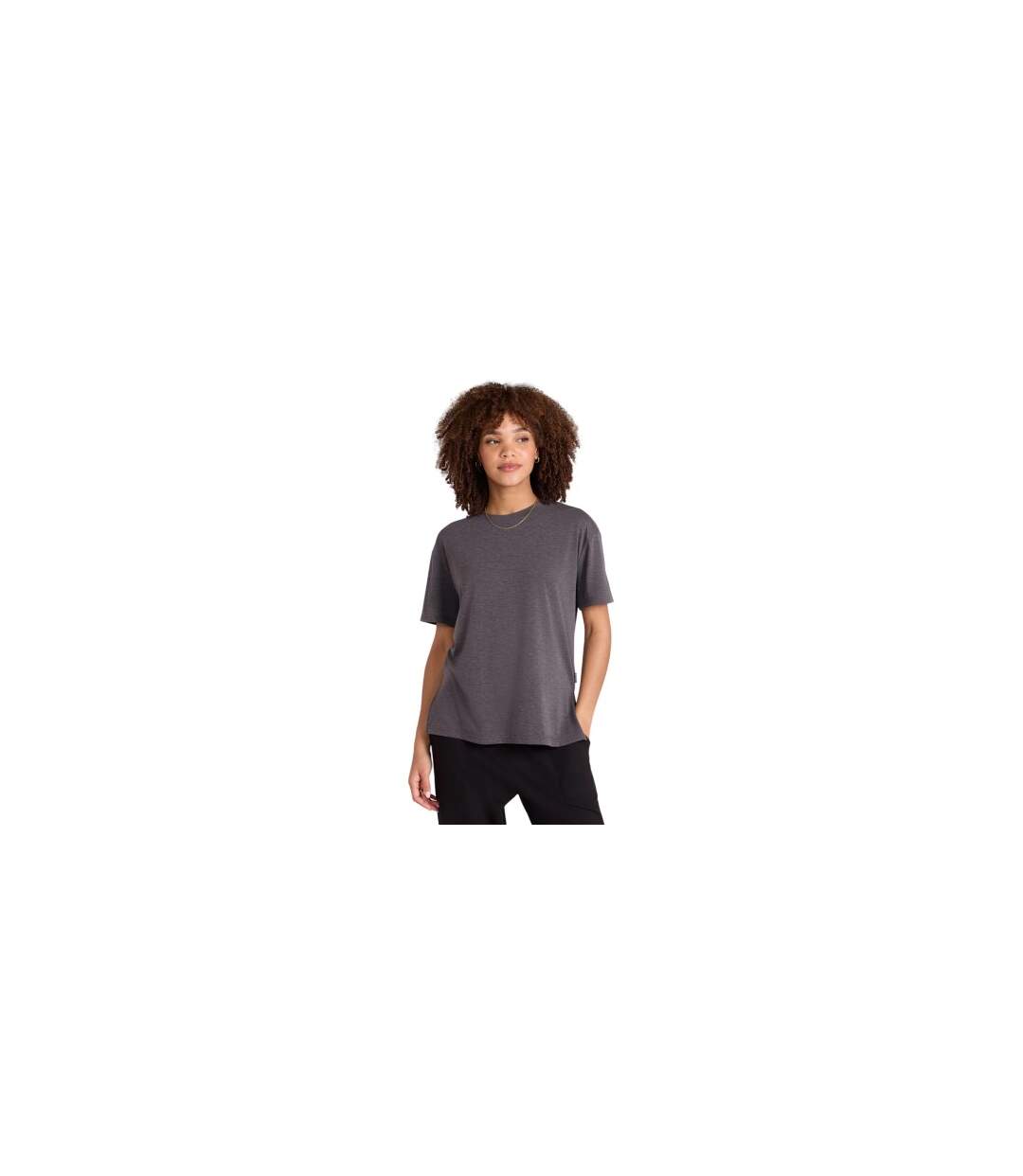 Womens/ladies Sarah Short-sleeved Active T-shirt Charcoal Animal-1