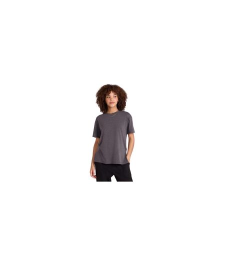 Womens/ladies Sarah Short-sleeved Active T-shirt Charcoal Animal
