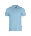 Mens Sunset Modern Polo Shirt Light Turquoise James Harvest-1