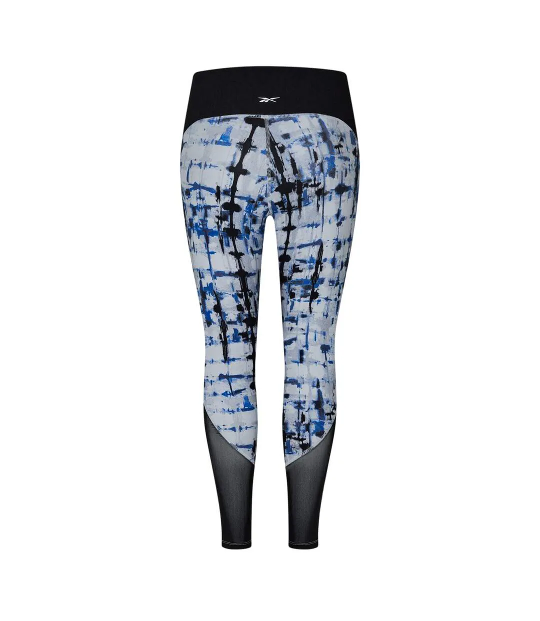 Womens/ladies Tie Dye Leggings Pure Grey Reebok-2
