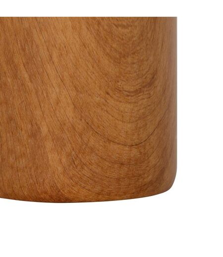 Vase Déco Effet Bois Soa 17cm Marron