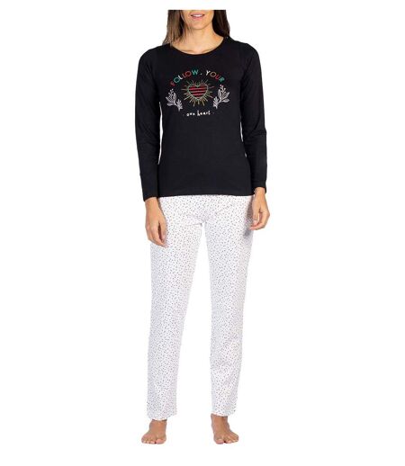 Pyjama COTON MELISSA BROWN SACRE NOIR