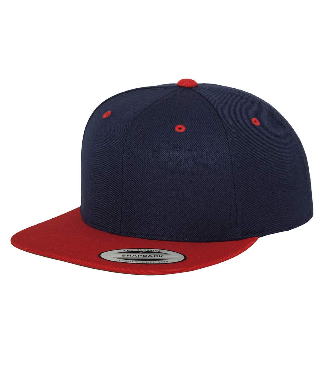 Casquette Ajustable Classic Bleu Marine Rouge Yupoong-1