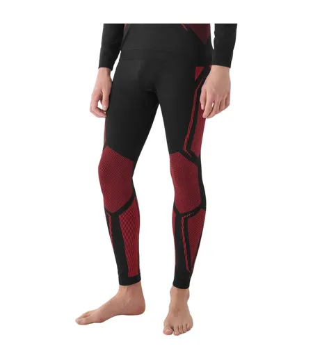Legging Thermique Waw24useam166 Homme Noir Rouge 4F