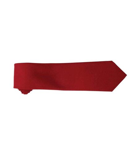 Cravate Unie Homme Taille Unique Bordeaux Premier