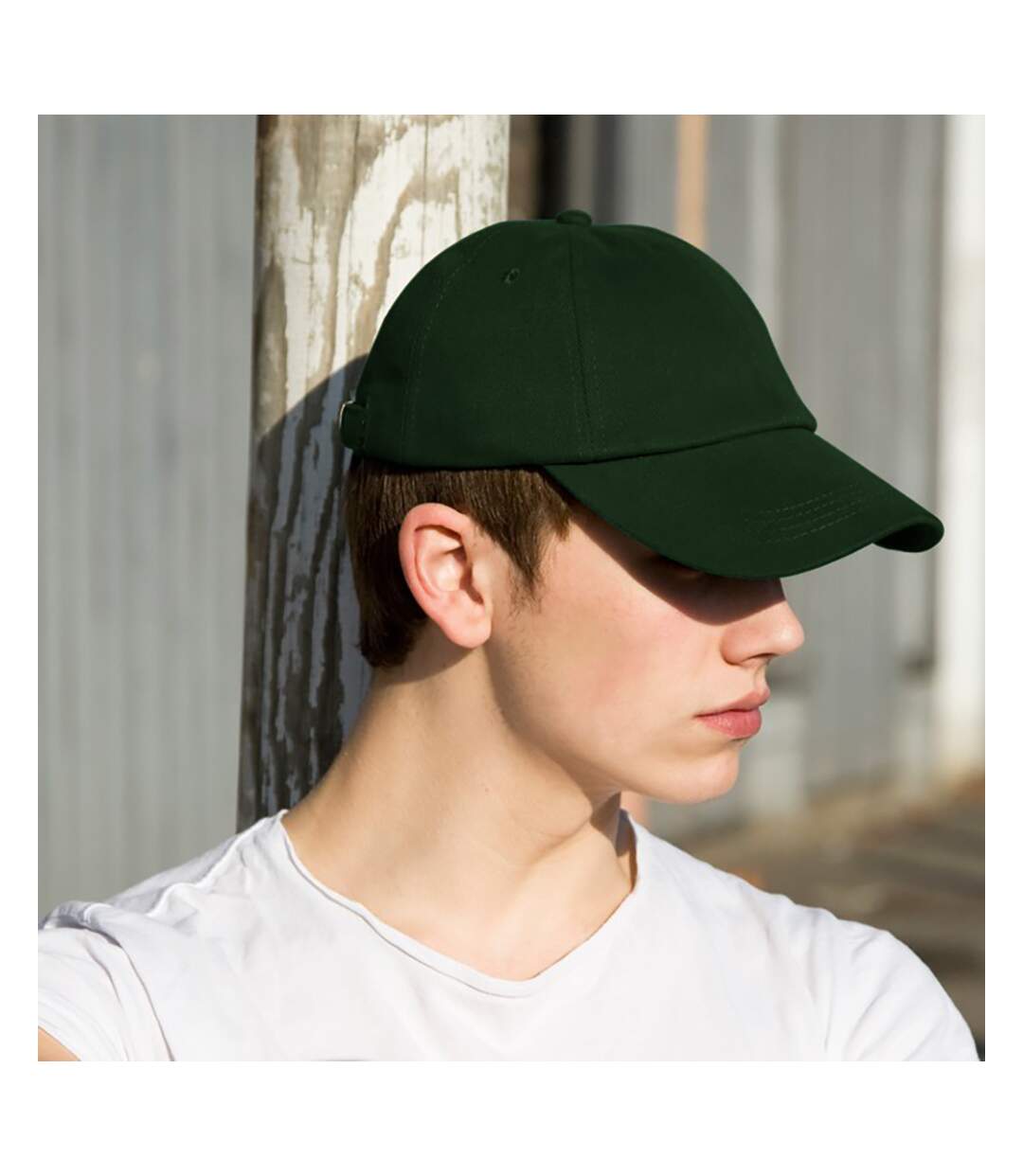 Lot de 2  casquettes unies adulte vert forêt Result