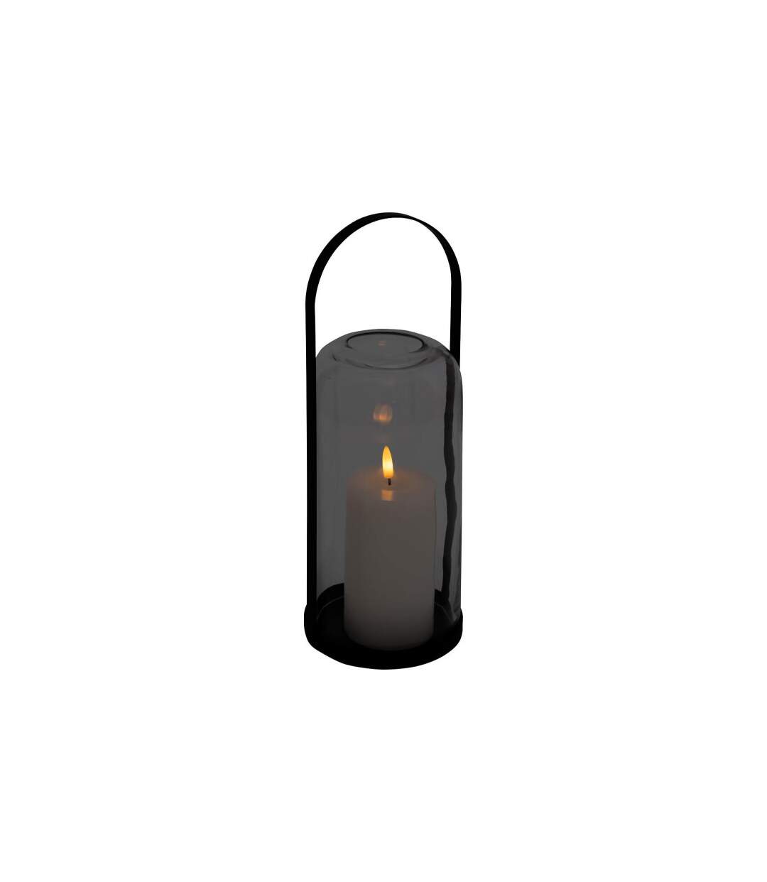 Lanterne LED en Verre Jako 35cm Noir-4