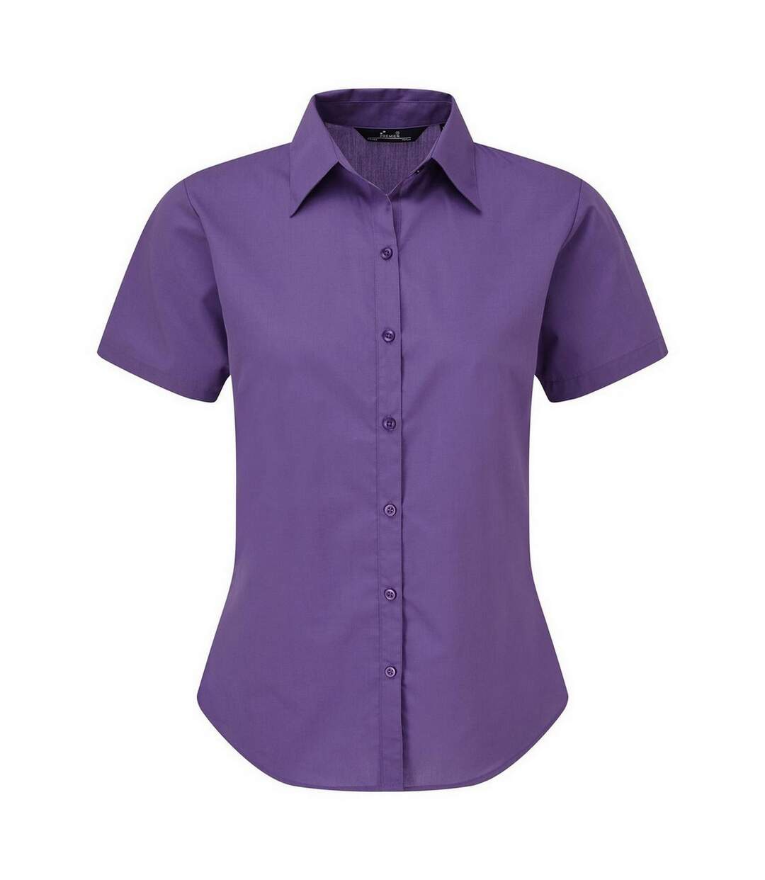 Chemisier À Manches Courtes Femme Violet Foncé Premier-1