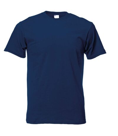 Mens Short Sleeve Casual T-Shirt (Navy Blue)