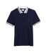 Mens Regular Short-sleeved Polo Shirt True Navy Farah-2