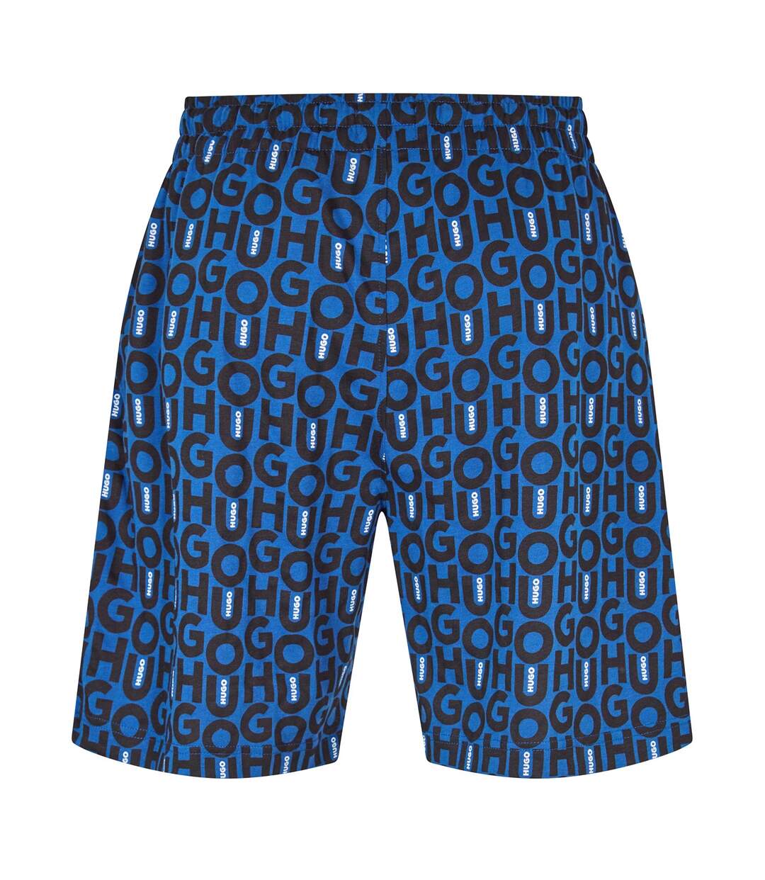 Short De Jogging Motif/style Logo Partout Homme Bleu Foncé Hugo-2