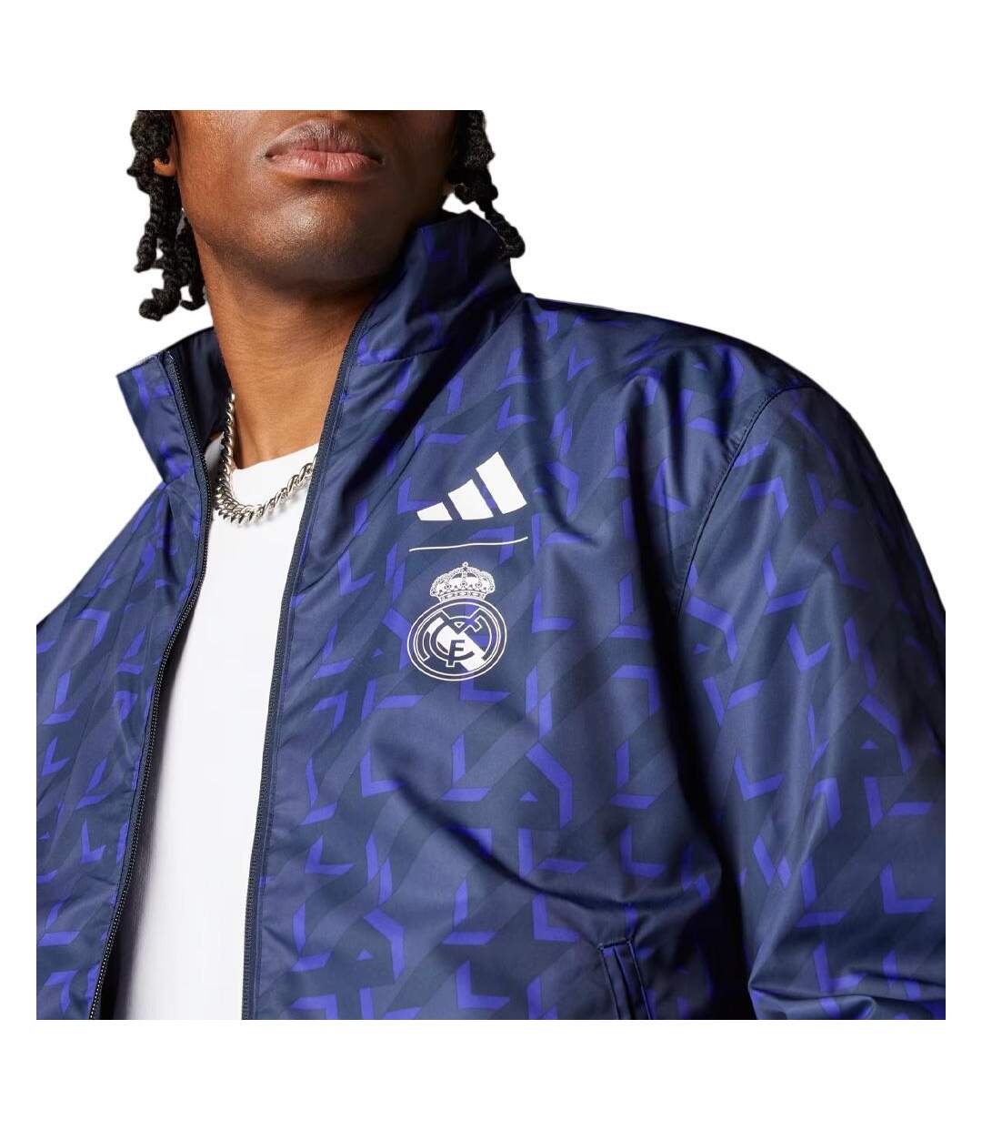 Real madrid veste réversible marine homme adidas 23/24 - l-3
