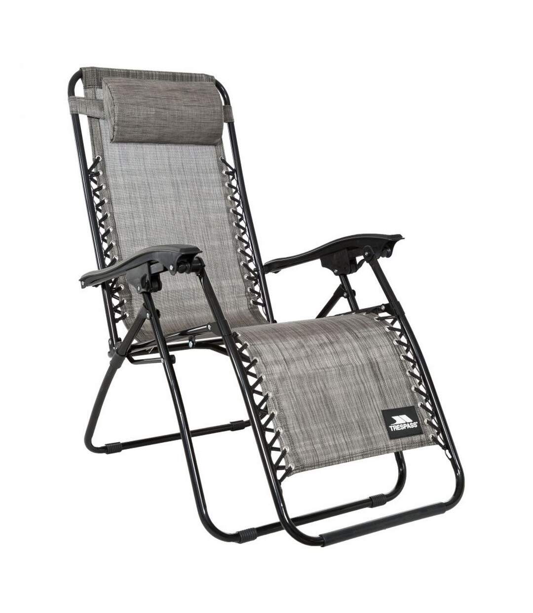 Glenesk folding garden chair one size grey marl Trespass