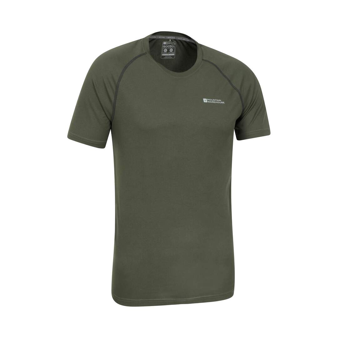 T-shirt aero homme kaki foncé Mountain Warehouse-3