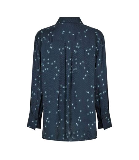 Blouse Motif/style Petites Taches Femme Bleu Marine Boss