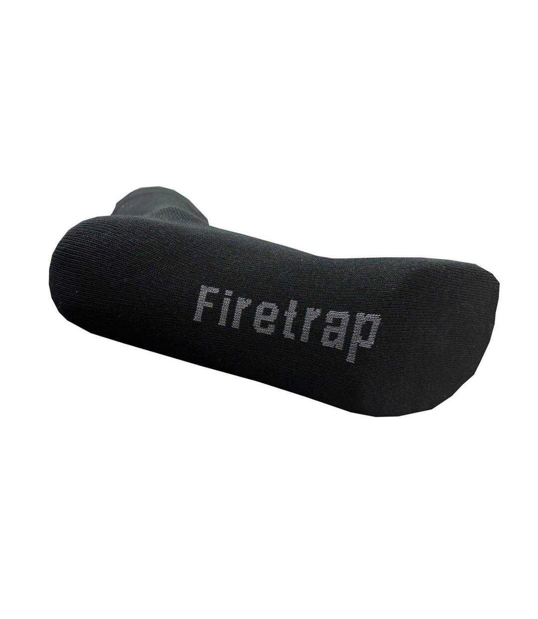 Pack Of 7  Mens Ankle Socks  Classic Black Firetrap-2