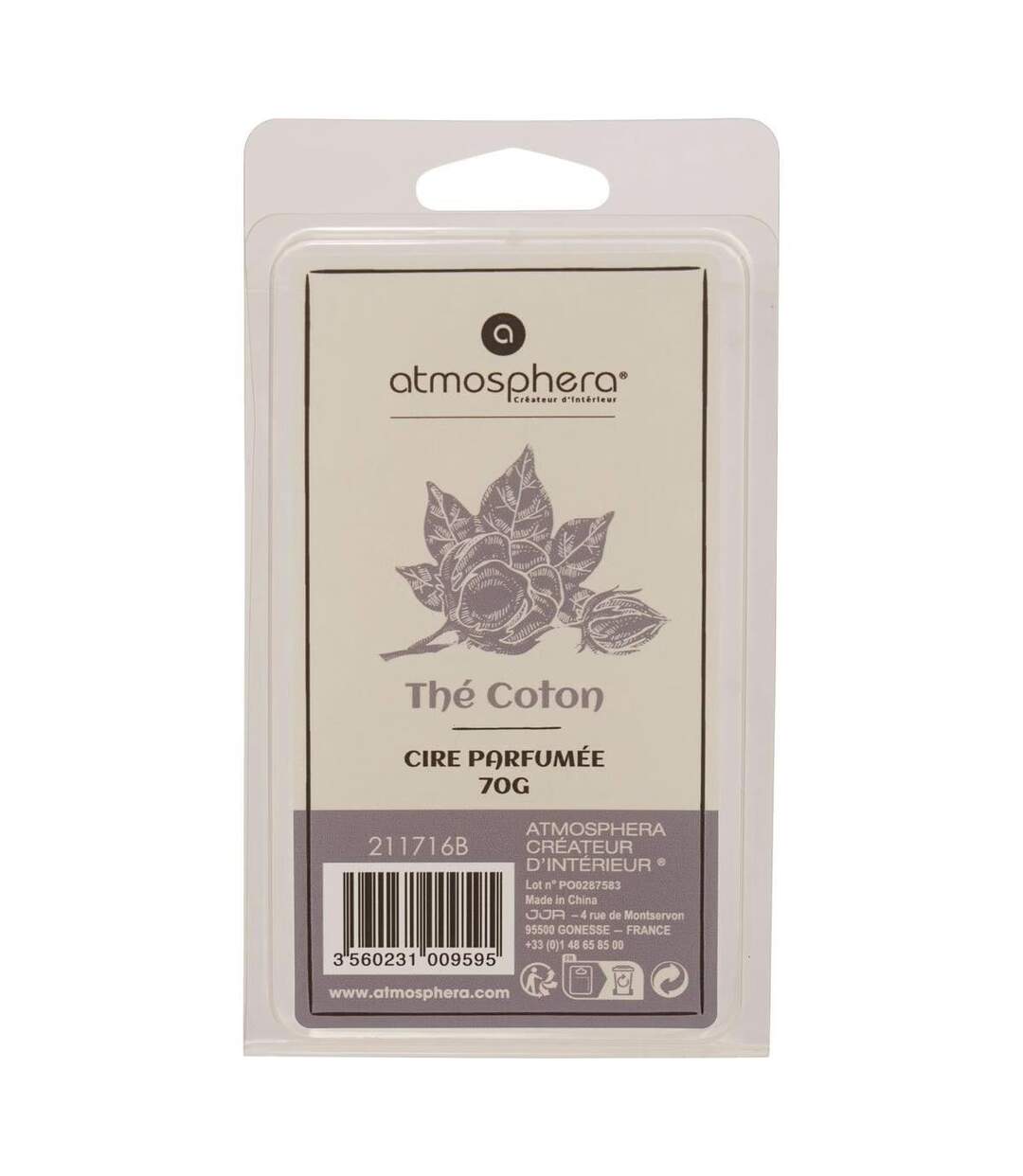 Cire Parfumée à Brûler Laura 70g Thé Coton-2