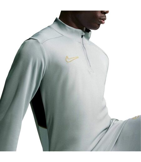 Mens Academy Drill Top Grey Gold Nike