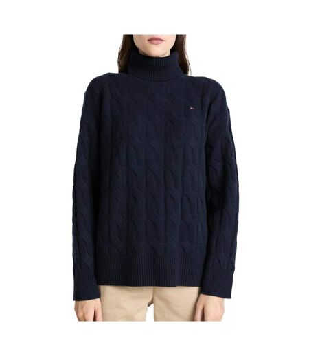 Pull marine femme tommy hilfiger soft - m