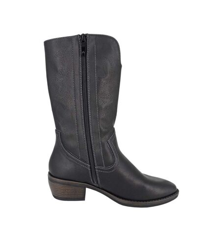Cipriata Womens/Ladies Wanda Cowboy Boots (Black) - UTDF2362