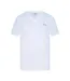 Mens Embroidered Logo Cotton T-shirt White Slazenger-1