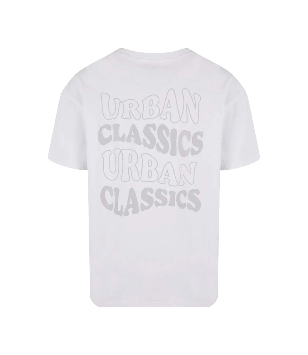 T-shirt Motif/style Logo Ondulé Homme Blanc Urban Classics-2